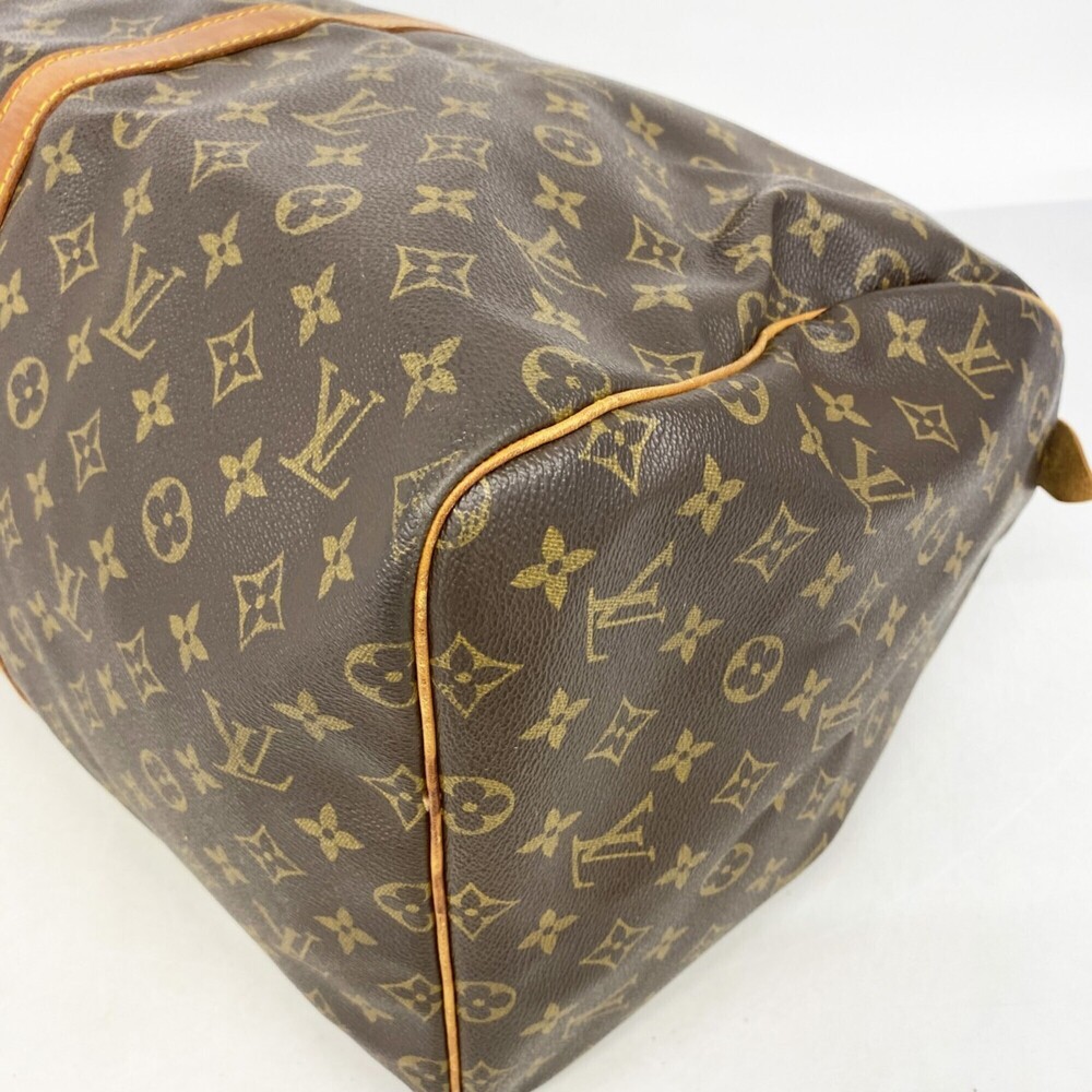 LOUIS VUITTON Brown Monogram Keepall 55 Boston Bag - Picture 7 of 13